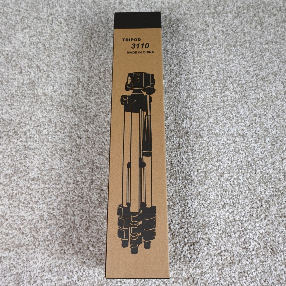 Tripod 3110 Aluminum Camera Stand 4-Section Legs 3-Way Panhead with Bag NEW‎